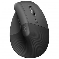 Mouse Logitech Lift, Vertical, Sem Fio/Bluetooth, 4000 DPI, 6 Botões, Preto, 910-006466