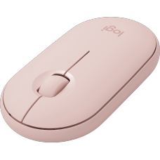 Mouse Logitech M350 Pebble Sem fio, 1000 DPI, Wireless, Rosa, 910-005769