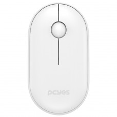 Mouse PCYes College, Wireless/Bluetooth, 1600 DPI, 3 Botões, Branco, PMCWMDSCW
