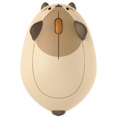 Mouse Temático Akko Marmot, Wireless/Bluetooth, 3200 DPI, Marrom