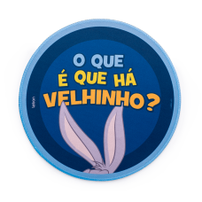 Mousepad Letron Looney Tunes Pernalonga, Estampado, Redondo, 26cm