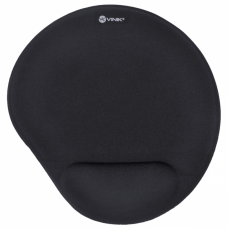 Mousepad Vinik MPG-10P, 220X180X3mm, Com Apoio para o Pulso Feito Em Gel, Black, MPG-10P
