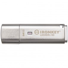 Pendrive Kingston IronKey Locker+ 50, 64GB, USB 3.2, IKLP50/64GB