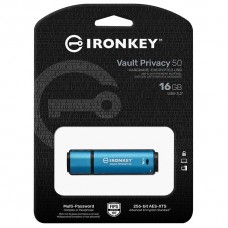 Pendrive Kingston IronKey Vault Privacy 50, 16GB, USB 3.2, IKVP50/16GB