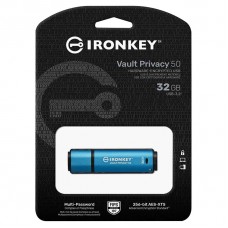 Pendrive Kingston IronKey Vault Privacy 50, 32GB, USB 3.2, IKVP50/32GB