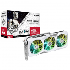 Placa de Vídeo AsRock AMD Radeon RX 7900 GRE Steel Legend OC, 16GB, GDDR6, FSR, Ray Tracing, 90-GA51ZZ-00UANF