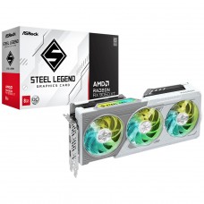 Placa de Vídeo ASRock AMD Radeon RX 9060 XT Steel Legend OC, 8GB, GDDR6, FSR, Ray Tracing, White, 90-GA5ZZZ-00UANF