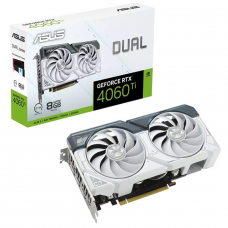 Placa de Vídeo Asus Dual NVIDIA GeForce RTX 4060 Ti White Edition, 8GB, GDDR6, DLSS, Ray Tracing, 90YV0J43-M0NA00