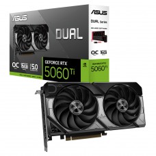 Placa de Vídeo Asus Dual NVIDIA GeForce RTX 5060 Ti OC, 16GB, GDDR7, DLSS, Ray Tracing, DUAL-RTX5060TI-O16G