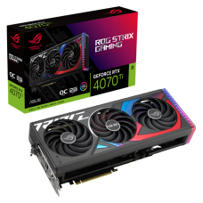 Placa De Vídeo Asus, ROG Strix, GeForce RTX 4070 Ti OC Edition, 12GB, GDDR6X, DLSS, Ray Tracing, 90YV0II0-M0NA00