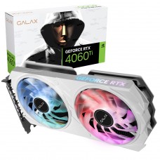 Placa De Vídeo Galax NVIDIA GeForce RTX 4060 Ti EX White V2, 8GB, GDDR6, DLSS, Ray Tracing, 46ISL8MD8BEW
