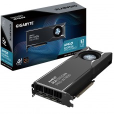 Placa De Vídeo Gigabyte AMD Radeon PRO W7800 Dual Slot AI TOP, 32GB, GDDR6, 256-bit, Preto