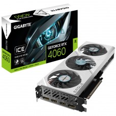 Placa De Video Gigabyte GeForce RTX 4060 Eagle OC ICE, 8GB, GDDR6, DLSS, Ray Tracing, GV-N4060EAGLEOC ICE-8GD