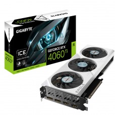 Placa de Vídeo Gigabyte NVIDIA GeForce RTX 4060 Ti EAGLE OC ICE 8G, 8GB, GDDR6, DLSS, RayTracing, GV-N406TEAGLEOC ICE-8GD
