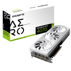 Placa de Vídeo Gigabyte NVIDIA GeForce RTX 4070 Aero OC White, 12GB, GDDR6X, DLSS, Ray Tracing, GV-N4070AERO OC-12GD