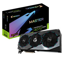 Placa de Video Gigabyte NVIDIA GeForce RTX 4070 Super Aorus Master, 12GB, GDDR6X, DLSS, Ray Tracing, GV-N407SAORUS M-12GD