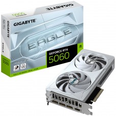 Placa de Vídeo Gigabyte NVIDIA GeForce RTX 5060 Eagle OC ICE, 8GB, GDDR7, DLSS, Ray Tracing, GV-N5060EAGLEOC ICE-8GD