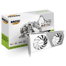 Placa de Vídeo INNO3D NVIDIA GeForce RTX 4060 Ti TWIN X2 OC White, 16GB, GDDR6, DLSS, Ray Tracing, N406T2-16D6X-178055W