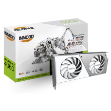 Placa de Video INNO3D NVIDIA GeForce RTX 4060 TWIN X2 OC White, 8GB, GDDR6, DLSS, Ray Tracing, N40602-08D6X-173051W