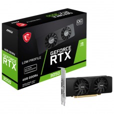 Placa De Video MSI NVIDIA GeForce RTX 3050 OC LP, 6GB, GDDR6, DLSS, Ray Tracing, 912-V812-023