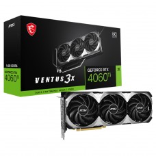Placa de Vídeo MSI NVIDIA GeForce RTX 4060 Ti Ventus 3X OC, 16GB, GDDR6, DLSS, Ray Tracing, 912-V517-093