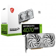 Placa de Vídeo MSI NVIDIA GeForce RTX 4070 Super Ventus 2X OC White, 12GB, GDDR6X, DLSS, Ray Tracing, 912-V513-642