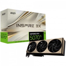 Placa de Vídeo MSI NVIDIA GeForce RTX 5070 Ti Inspire 3X OC, 16GB, GDDR7, DLSS, Ray Tracing, 912-V531-273