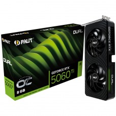 Placa de Vídeo Palit NVIDIA GeForce RTX 5060 Ti Dual, 8GB, GDDR7, DLSS, Ray Tracing, NE7506T019P1-GB2062D