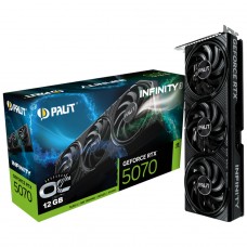 Placa de Vídeo Palit NVIDIA GeForce RTX 5070 Infinity 3 OC, 12GB, GDDR7, DLSS, Ray Tracing, NE75070S19K9-GB2050S