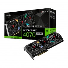 Placa de Vídeo PNY NVIDIA GeForce RTX 4070 Super OC XLR8 Gaming Verto Epic-X RGB, 12GB, GDDR6X, DLSS, Ray Tracing, VCG4070S12TFXXPB1-O