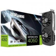 Placa de Vídeo Zotac Gaming NVIDIA GeForce RTX 4060 Twin Edge, 8GB, GDDR6, DLSS, Ray Tracing, ZT-D40600E-10M