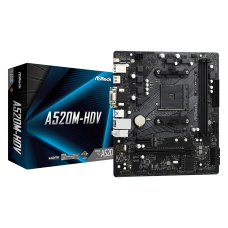 Placa Mãe ASRock A520M-HDV, A520, AMD AM4, mATX, DDR4