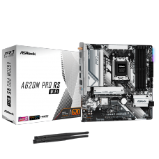 Placa Mãe ASRock A620M Pro RS WIFI, Chipset A620, AMD AM5, M-ATX, DDR5, 90-MXBLX0-A0UAYZ