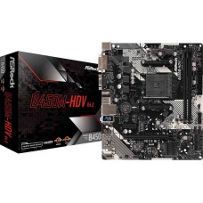 Placa Mãe ASRock B450M-HDV R4.0, Chipset B450, AMD AM4, mATX, DDR4