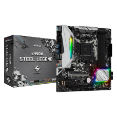 Placa Mãe ASRock B450M Steel Legend, Chipset B450, AMD AM4, mATX, DDR4