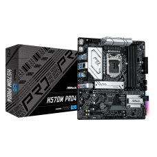 Placa Mãe ASRock H570M Pro4, Chipset H570, Intel LGA 1200, mATX, DDR4, 90-MXBFR0-A0UAYZ