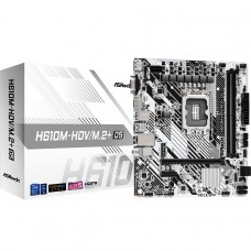Placa Mãe ASRock H610M-HDV/M.2+ D5, Chipset H610, Intel LGA 1700, mATX, DDR5