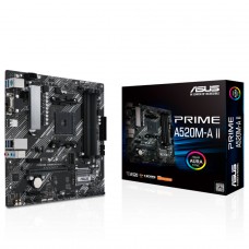 Placa Mãe Asus PRIME A520M-A II, Chipset A520, AMD AM4, mATX, DDR4, 90MB17H0-M0EAY0