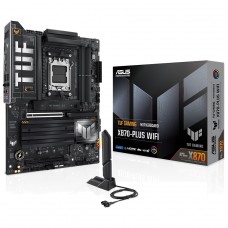 Placa Mãe Asus TUF Gaming X870-Plus WiFi, Chipset X870, AMD AM5, WiFi 7, ATX, DDR5
