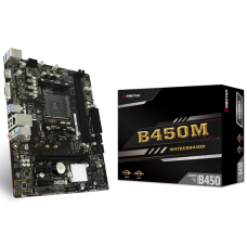 Placa Mãe Biostar B450MH, Chipset B450, AMD AM4, mATX, DDR4