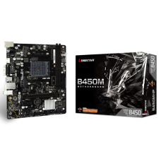 Placa Mãe Biostar B450MHP, Chipset B450, AMD AM4, mATX, DDR4