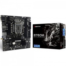 Placa Mãe Biostar B760MX2-E D4, Chipset B760, Intel LGA 1700, MATX, DDR4, Preto