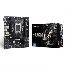 Placa Mãe Biostar H610MX-E, Chipset H610, Intel LGA 1700, mATX, DDR4