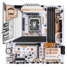 Placa Mãe ColorFire B760M-MEOW WIFI D5 Orange, Chipset B760, Intel LGA 1700, MATX, DDR5