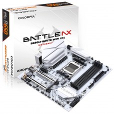 Placa Mãe Colorful Battle-AX B650M-White WiFi V14, Chipset B650, AMD AM5, MATX, DDR5, Branco