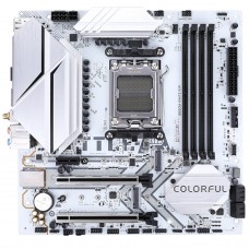Placa Mãe Colorful Battle-AX B650M-White WiFi V15, Chipset B650, AMD AM5, mATX, DDR5