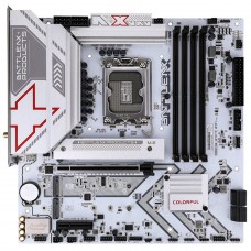 Placa Mãe Colorful Battle-AX B860M-White WiFi V20, Chipset B860, Intel LGA 1851, MATX, DDR5