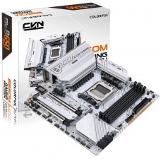Placa Mãe Colorful CVN B650M Gaming Frozen V14, Chipset B650, AMD AM5, MATX, DDR5, Branco