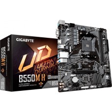 Placa Mãe Gigabyte B550M H, Chipset B550, AMD AM4, mATX, DDR4