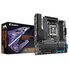 Placa Mãe Gigabyte B650M Aorus Elite AX, Chipset B650, AMD AM5, MATX, DDR5